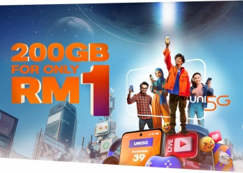 Tambah RM1 dapat 200GB data di Unifi Postpaid