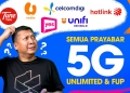 Prabayar 5G termurah Malaysia dengan Internet tanpa had 2024