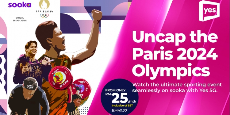 Layan sukan & Olimpik di Sooka lebih murah dengan Yes 5G, dari RM25/bulan
