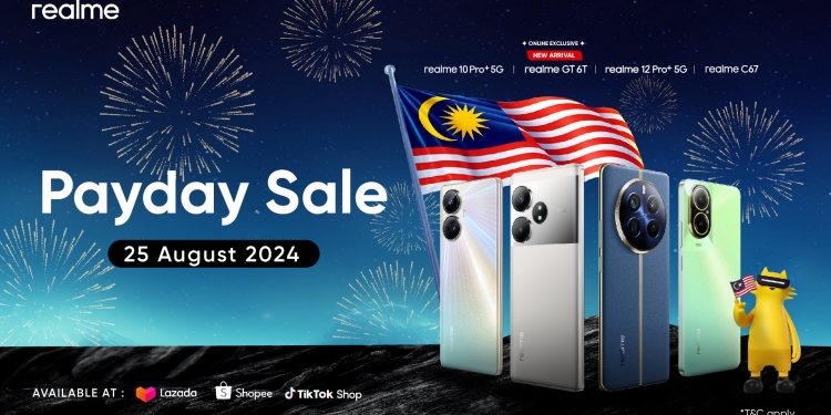 Realme Payday Sale beri diskaun pelbagai telefon dan tablet, harga serendah RM28