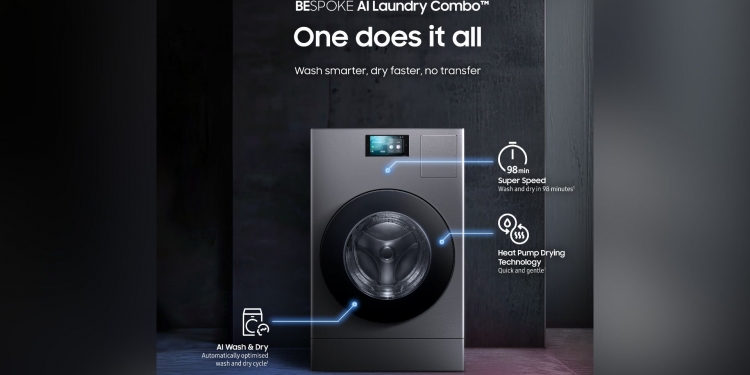 Samsung lancar Bespoke AI Laundry Combo, mesin basuh dan pengering dikuasakan AI