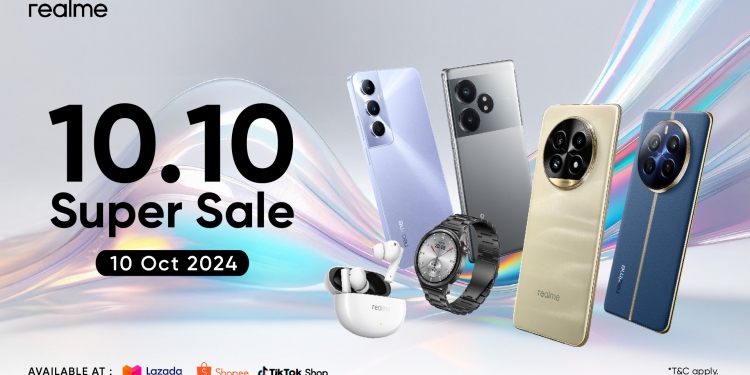 Realme tawar diskaun sehingga RM500 sempena jualan Super Sale 10.10