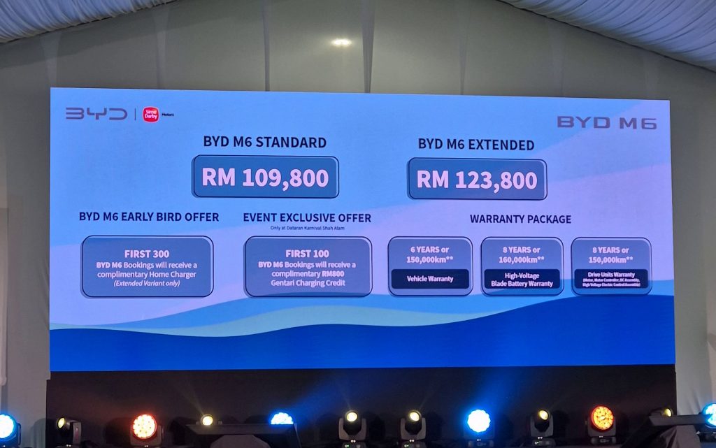 BYD M6 Malaysia