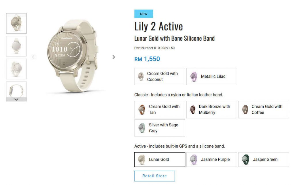 Garmin Lily 2 Active Malaysia