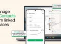 Ciri baru WhatsApp ini benar anda urus contact tanpa telefon