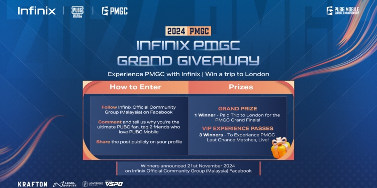 Menangi tiket ke PMGC 2024 di London dengan Infinix, ini cara sertainya