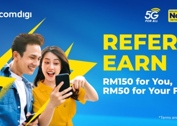 CelcomDigi tawar RM150 untuk setiap pendaftaran broadband melalui progam “Refer & Earn”