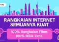 Alami pengalaman Internet terbaik dengan Rangkaian Fiber 100% milik Time