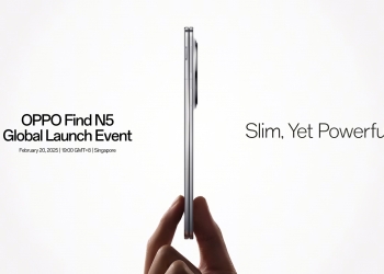 Oppo Find N5 akan dilancar secara global di Singapura pada 20 Februari