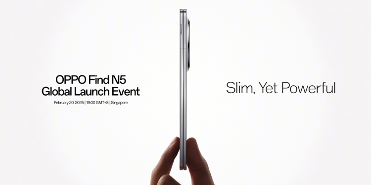 Oppo Find N5 akan dilancar secara global di Singapura pada 20 Februari