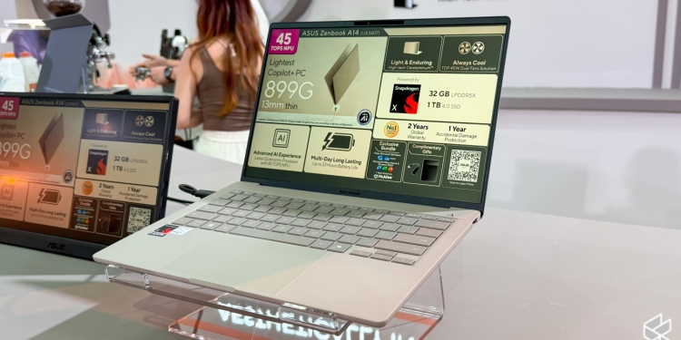 Asus Zenbook A14, laptop ringan bawah 1kg berkuasa Snapdragon X, harga bermula RM4,999