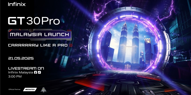 Infinix GT 30 Pro akan dilancar secara global di Malaysia 21 Mei ini