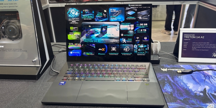 Acer umum Predator Triton 14 AI & Helios Neo 14 AI, laptop gaming kompak dengan Intel Core Ultra 9