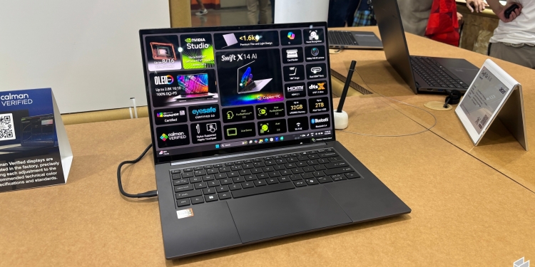 Acer Swift X 14 & X 14 AI diumumkan, dilengkapi cip Intel atau AMD dengan RTX 5070