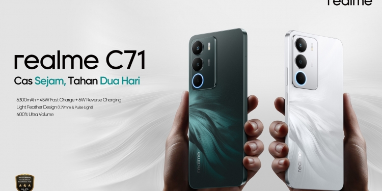 Realme C71 akan dilancar pada 12 Jun, hadir dengan bateri 6,300mAh & kamera 50MP