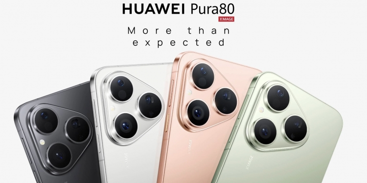 Siri Huawei Pura 80 dilancar, menampilkan kamera periskop dwilensa dan zum optikal 9.4x
