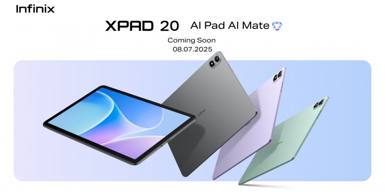 Infinix umum tablet XPAD 20 akan dilancar 8 Julai ini, harga terdedah sebelum pelancaran