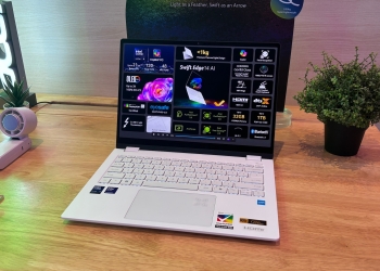 Acer lancar laptop Swift Edge 14 dan projektor mudah alih AOpen QF23s di Malaysia