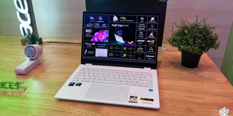 Acer lancar laptop Swift Edge 14 dan projektor mudah alih AOpen QF23s di Malaysia