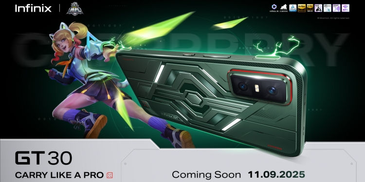 Infinix GT 30 akan dilancar di Malaysia pada 11 September