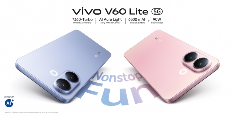 Vivo V60 Lite 5G akan dilancar di Malaysia pada 9 Oktober, tempahan kini dibuka