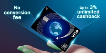 Kad Visa Travel TNG eWallet: 3% cashback tanpa had, pengeluaran luar negara percuma