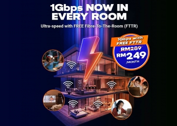Unifi tawarkan FTTR percuma untuk pelan fiber 1Gbps, dari RM249/bulan