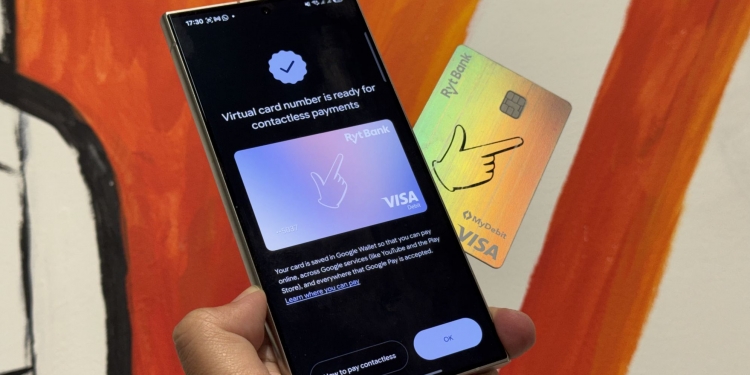 Kad debit Ryt Bank kini menyokong Google Pay, ini cara tambahya