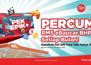 Tune Talk & BHPetrol lancar Kempen Epik+, tawar SIM percuma dan eBaucar sehingga RM5