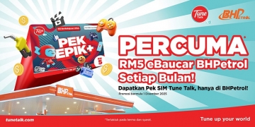 Tune Talk & BHPetrol lancar Kempen Epik+, tawar SIM percuma dan eBaucar sehingga RM5