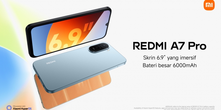 Redmi A7 Pro tiba, telefon bajet dengan skrin 6.9″ 120Hz dan sokongan HyperOS 3