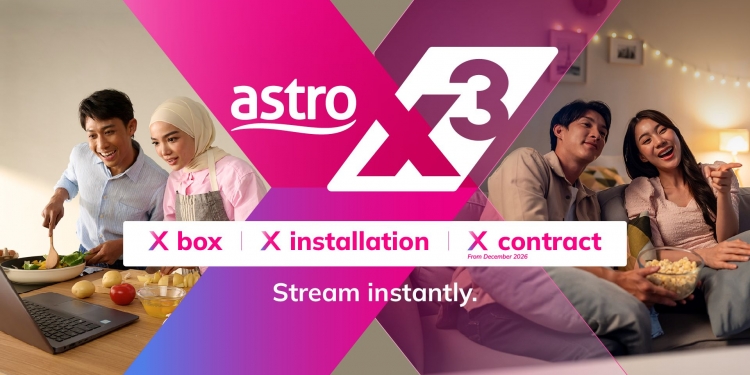 Astro perkenal Astro X3, pelan penstriman tanpa dekoder & kontrak, dari RM39.99