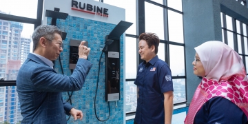 Pemanas air segera Rubine ini cuma 45mm tebal, rekod paling nipis di Malaysia