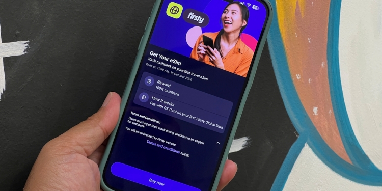 GXBank kini tawar eSIM Firsty, pelanggan baharu dapat pulangan tunai 100%