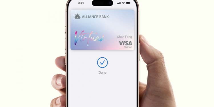 Alliance Bank kini sokong Apple Pay untuk kad kredit Visa, tawar cashback RM30