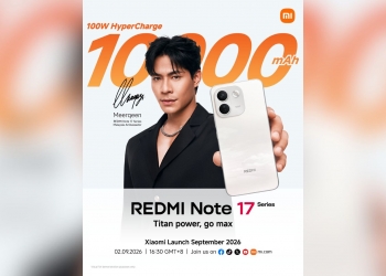 Siri Redmi Note 17 akan tiba di Malaysia 2 September dengan bateri gergasi 10,000mAh