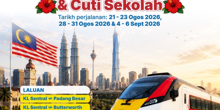 Pening nak balik kampung tiket ETS habis? KTMB jual tiket tambahan sempena Hari Kebangsaan