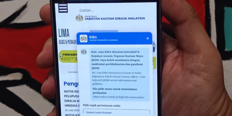 Soal jawab isu kastam kini lebih cepat dengan KIRA