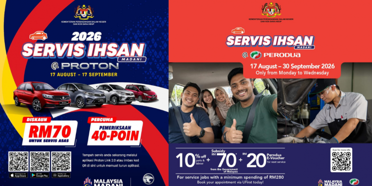 Servis Ihsan Madani bermula: Proton & Perodua beri Diskaun RM70 servis kereta