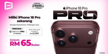 Beli iPhone 18 Pro mengikut gaya anda: Yes tawar lebih banyak pilihan dengan rebat & cashback