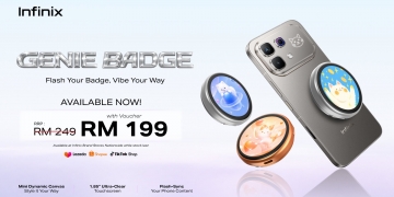 Infinix Genie Badge dilancar, aksesori paparan digital 1.85″ pada harga RM249