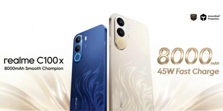 Realme C100x rasmi di Malaysia, tawar bateri 8,000mAh dan skrin 120Hz bawah RM1,000